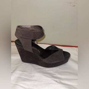 Pedro Garcia  coffee brown  Suede Wedge Heels sandals size 39